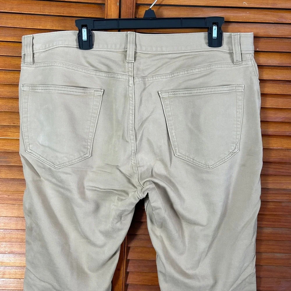 Banana Republic Traveler Pants Mens 36/30‎ Khaki Tan Slim Straight Chino Jeans